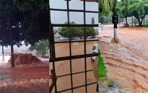 Chuva De Tr S Horas Causa Alagamento E Faz Avenidas Se Transformarem Em