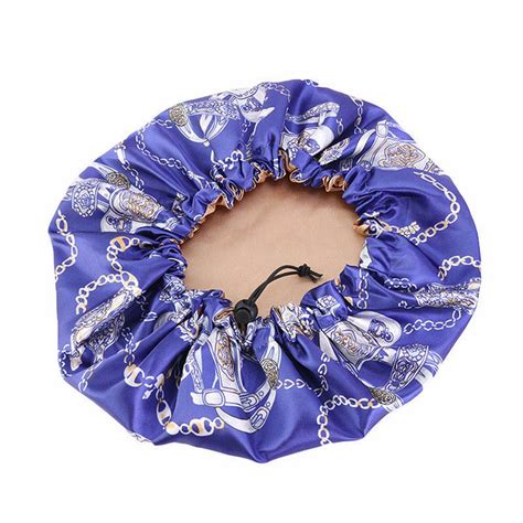 Zttd Satin Lined Sleep Cap Silk Feel Sleeping Bonnet Hair Wrap For