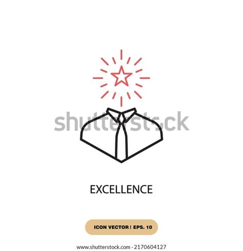Excellence Icons Symbol Vector Elements Infographic Stock Vector