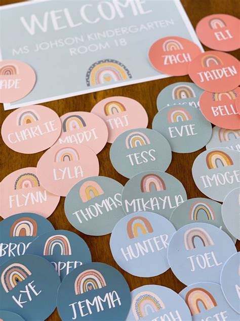 These Modern Rainbow Labels And Signs Will Bring A Little Bit Color To