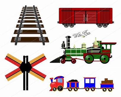 Clipart Railway Train Railroad Tracks Svg Transportation