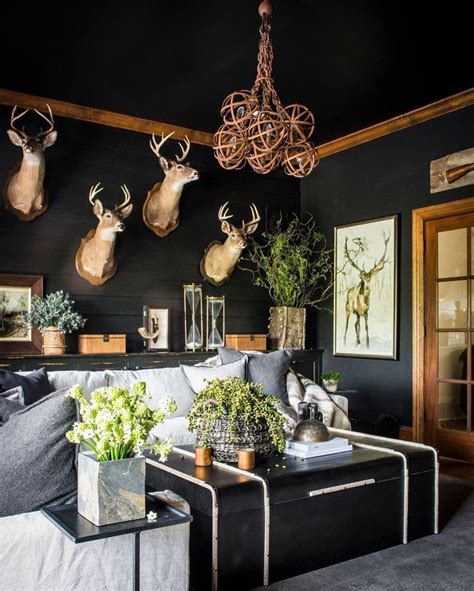 Maybe you would like to learn more about one of these? a sort of modern, moody take on a hunting lodge | Lodge ...