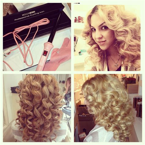 Spraying each section of hair with hairspray before curling with hopes that doing so will make each curl last longer. Used a mozzbeauty curling Iron to achieve this look on my ...