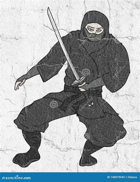 Ninja Design Stock Illustration Illustration Of Martial 140079942