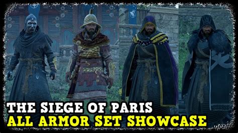 The Siege Of Paris All Armor Set Showcase Assassin Creed Valhalla