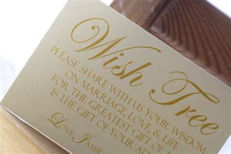 Wedding Wish Tree Tag Sign