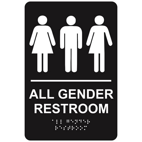 All Gender Restroom Economy Ada Signs With Braille Winmark Stamp Sign Stamps And Signs