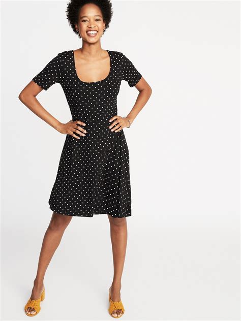 Fit And Flare Jersey Dress For Women Old Navy Casual Dresses For