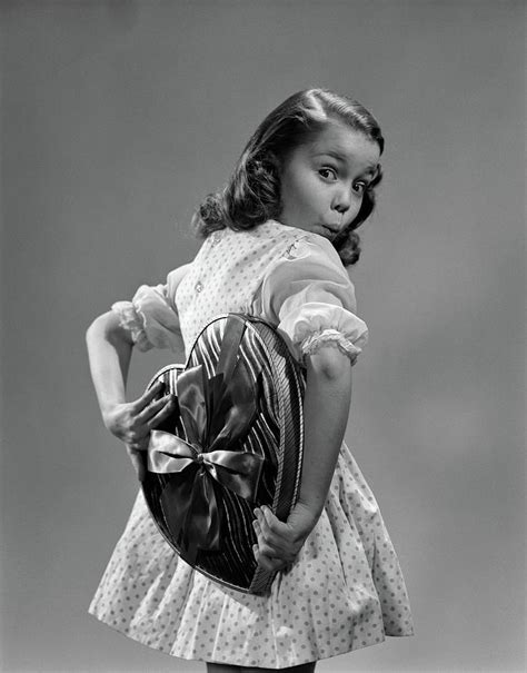 1950s Young Girl Looking At Camera Photograph By Vintage Images Fine