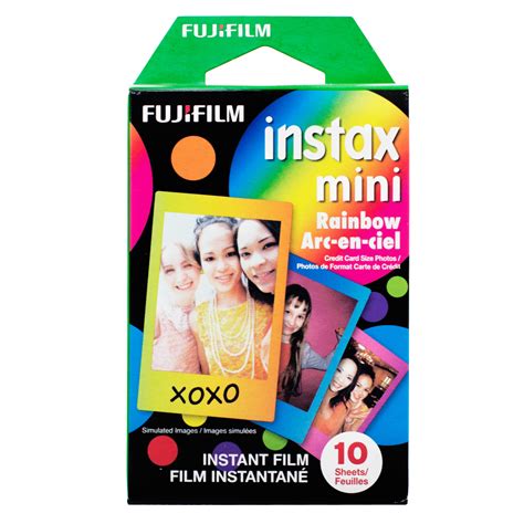 Fuji Instax Mini Rainbow Instant Color Film 10 Pack