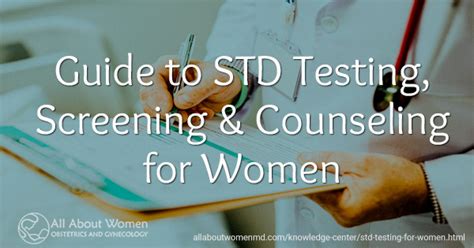 STD Testing For Women What You Should Know According To OB GYNs