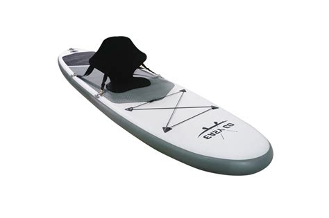 Easy Go Grey Inflatable Stand Up Paddle Board Sup Surfboard 126 Kayak