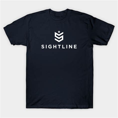 Sightline Vertical Logo White Sightline T Shirt Teepublic