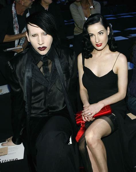Manson and fashion… | Marilyn manson, Dita von teese, Dita ...