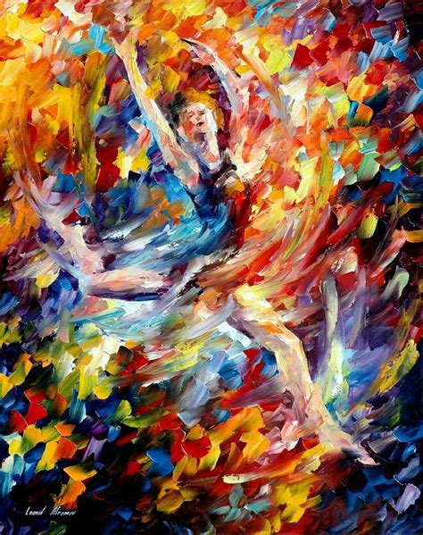 Burning Flight — Palette Knife Oil Painting On Canvas By