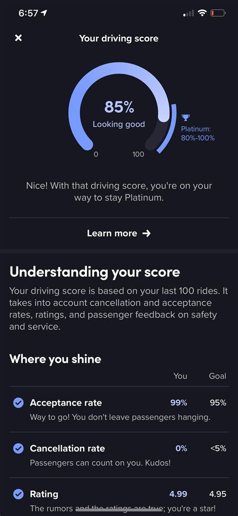New Lyft driver rating system...I’m at 85% and I don’t know how to