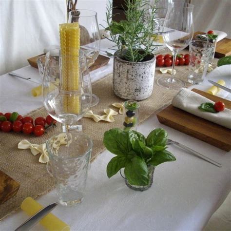 Furnishings often have a rustic appearance or gentle distressing. Party Table Decoration Ideas Celebrating Italian Theme ...