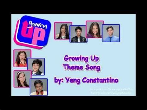 It's a song about how much growing up resembles a landslide. Growing Up Theme Song by: Yeng Constantino with Lyrics - YouTube