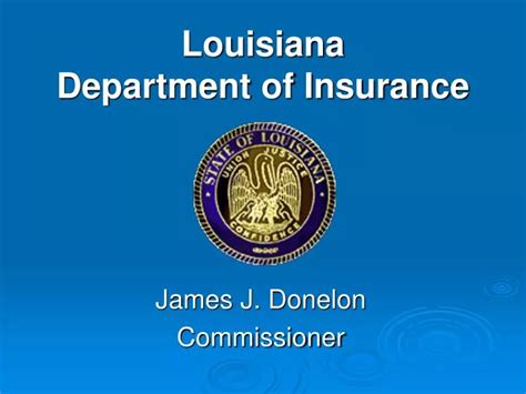 Ppt Louisiana Department Of Insurance Powerpoint Presentation Free