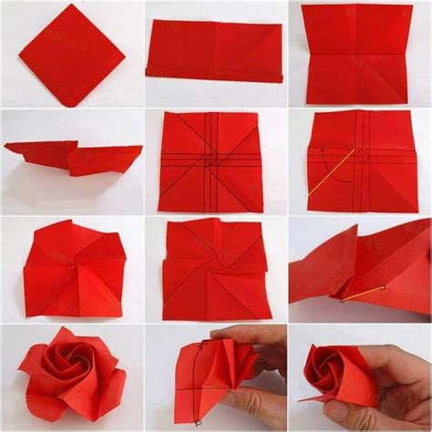 Origami Rose Anleitung Und 31 Diy Ideen Zenideen