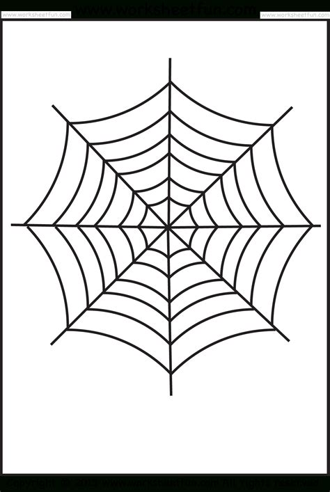 Free Printable Spider Web Coloring Pages For Kids Spider Web Stencil