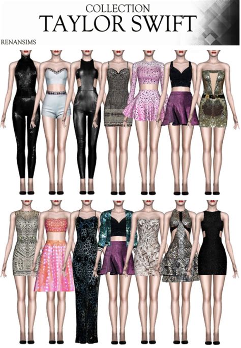 Collection Taylor Swift By Renansims Ts3 Sims 4 Mods Clothes