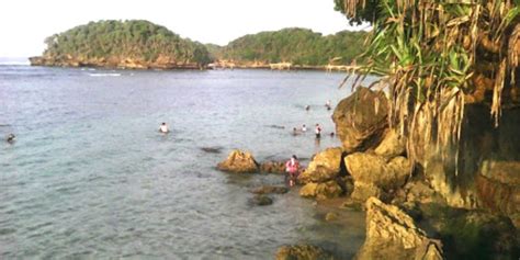 Pulau salah namo atau diartikan salah nama ini memiliki air laut jernih berwarna hijau kebiruan. Pantai Balekambang Malang - Daya Tarik, Aktivitas Liburan ...