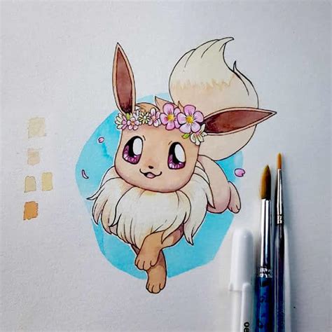 Flower Crown Eevee By Rosieroux On Deviantart