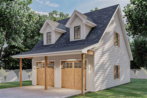 Designing a garage with a space above may seem like a challenge, but it is well worth the effort when you begin to build. 2-Car Garage with Storage Loft - 62466DJ | Architectural ...