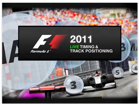 Watch free formula 1 live streamings. The Official F1 Live Timing and Track Positioning App 2011 brings the Grand Prix to life