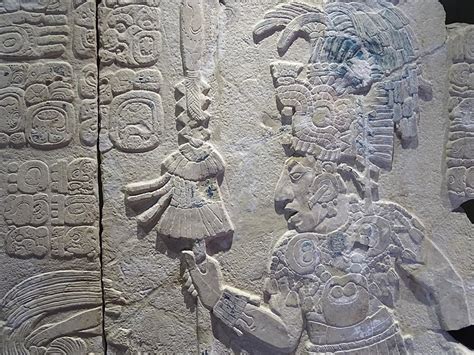 Filemayan Frieze From Classic Era Palenque Archaeological Site