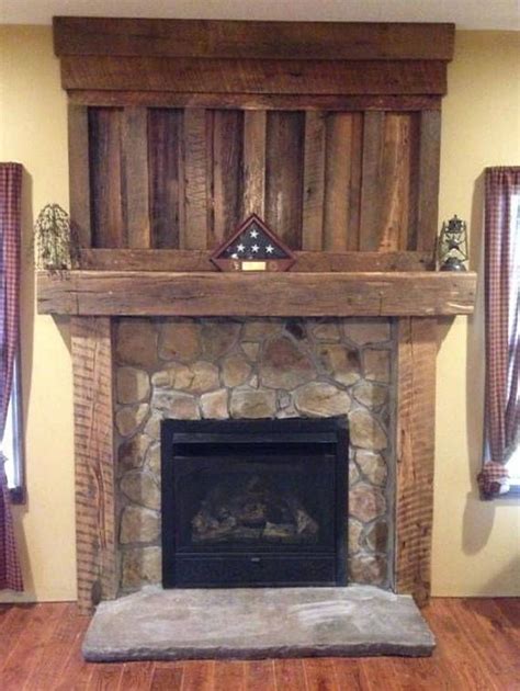 42 Stunning Rustic Fireplace Design Ideas Match With Farmhouse Style