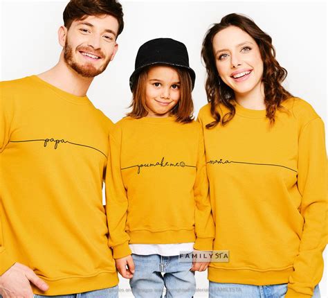 Matching Family Sweatshirts Mustard Sweatshirts Matching | Etsy in 2021 | Matching family ...