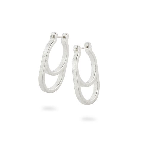 Balanced Hoop Earrings Ola 3d Printed Jewelry