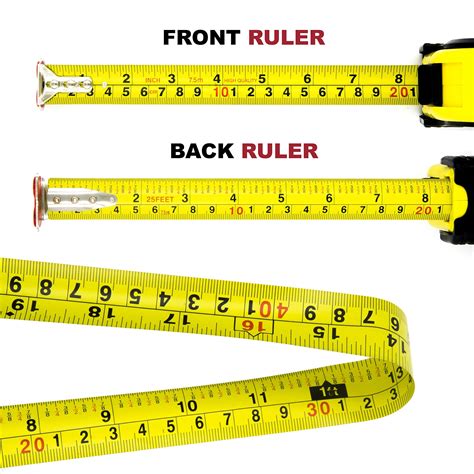 This guide will show you how to read a tape measure. Measuring Tape Measure By Kutir EASY TO READ 25 Foot BOTH SIDE DUAL RULER Retractable STURDY ...