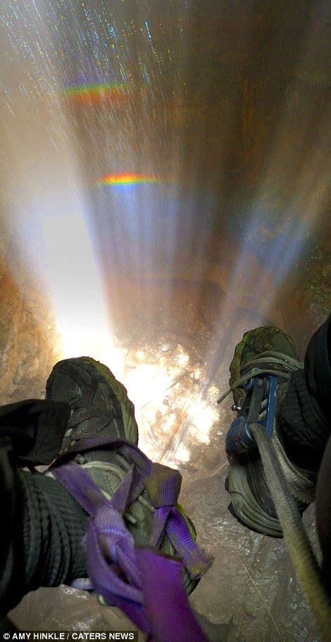 stunning pictures show rainbow effect in deep alabama cave daily mail online