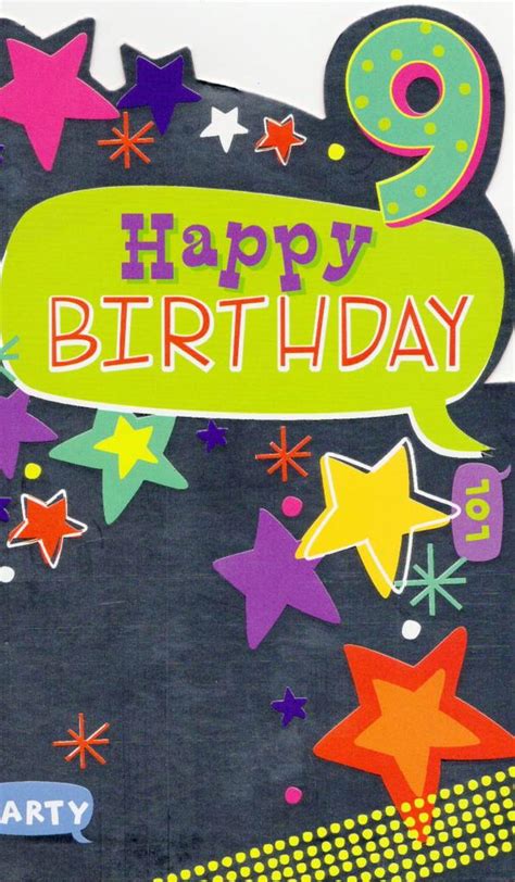 Enjoy your special day honey! Childrens Happy 9th Birthday Greeting Card | Cards | Love ...