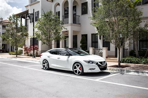 Nissan Maxima On Cw 5 Matte Black Machined Face Nissan Max Flickr