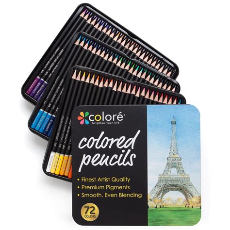 Buy Colore Colored Pencils 72 Premium Pre Sharpened Color Pencil Set