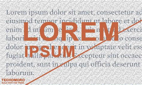What Is Lorem Ipsum And How To Use It In Our Project Techomoro