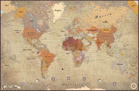 Mapa Mundi Pantone on Behance in 2020 | Vintage world maps, Mapa mundi, Map