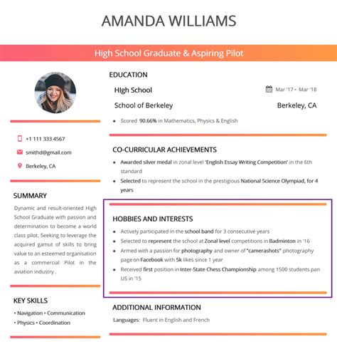 tips and tricks to write hobbies and interests in a resume