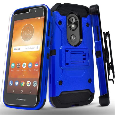 Moto E5 Play Case Moto E5 Cruise Case With Tempered Glass Screen