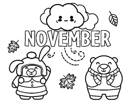 November coloring page - Coloringcrew.com