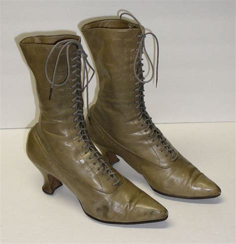 Items Similar To 1910 Shoes Boots Vintage Antique High Top Leather Womens Victorian Lace Up Dark