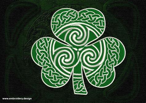Celticluckycloverembroiderydesign Embroidery Design