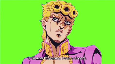 I Giorno Giovanna Have A Dream Green Screen Subtitles And No Subtitles