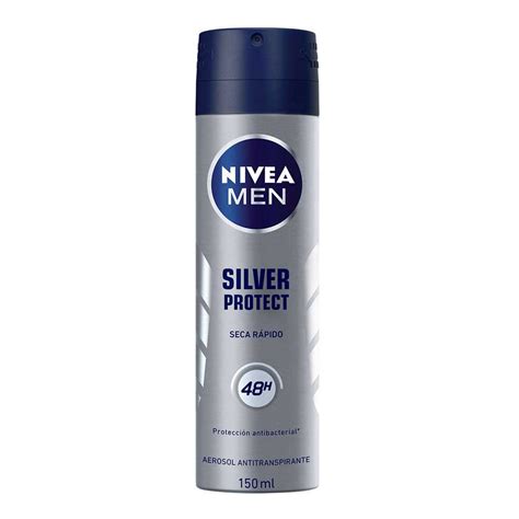 Desodorante Nivea Aerosol For Men Silver Protect X150ml Jumbo