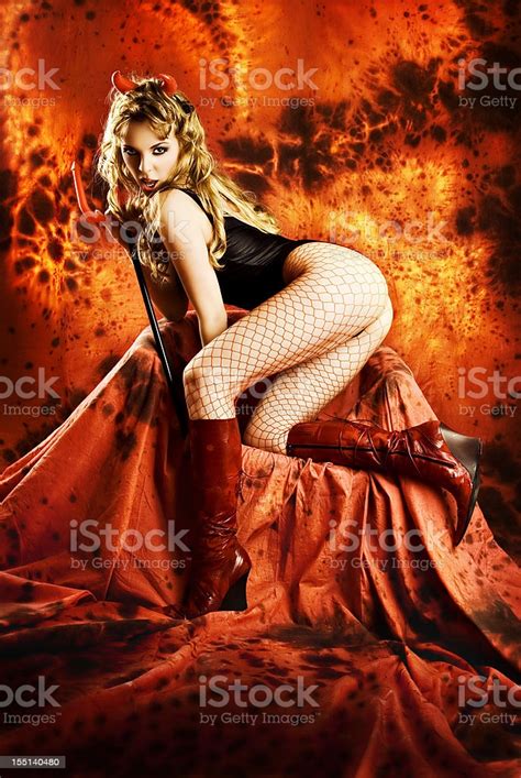 Something might seem simple at a first look but will take more time and effort to complete than expected. Temptating Shedevil In Hell Stock Photo - Download Image ...