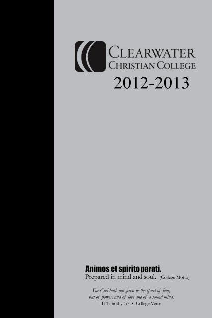 2012 2013 Catalog Clearwater Christian College